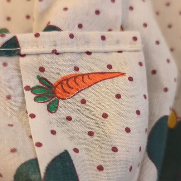 Kids 70s vintage polka dot & bunny button up top - Picture 4 of 6